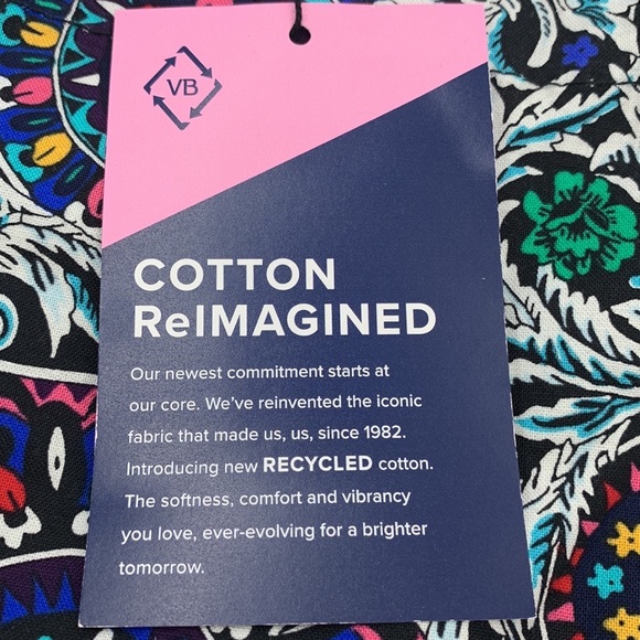 Vera Bradley Set of 2 Bottle Gift Bags in Stained Glass Medallion - Picture 6 of 12